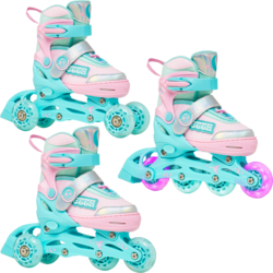 3in1 Etta (front And Rear Led Wheels) - ROSA/MINT/BLÅ Standard Small1x1