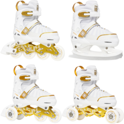 4in1 Oxen Konståkningar - VIT/GULD Standard Small1x1