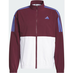 Adidas Beyond Twistweave Vindjacka Med Hel Dragkedja - WHITE / MAROON Standard Small1x1