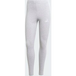 Adidas Essentials 3-stripes Cotton Tights - LIGHT GREY HEATHER / WHITE Standard Small1x1