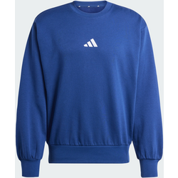 Adidas Essentials Feelcozy Fleece Sweatshirt - DARK BLUE / WHITE Standard Small1x1