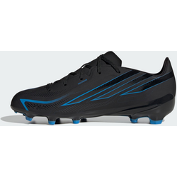 Adidas F50 Hyperfast League Firm Ground Fotbollsskor Barn - CORE BLACK / CORE BLACK / LUCID RAY BLUE Standard Small1x1