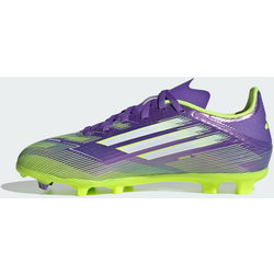 Adidas F50 League Firm/multi-ground Fotbollsskor För Barn - PURPLE RUSH / CLOUD WHITE / LUCID LEMON Standard Small1x1