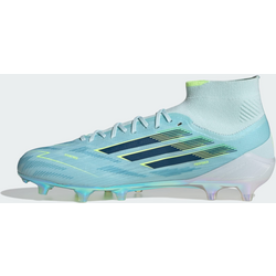 Adidas F50 Sparkfusion Elite Mid Cut Firm Ground / Artificial Ground Fotbollsskor För Damer - ALMOST BLUE / DUSKY PETROL / HI-RES YELLOW Standard Small1x1