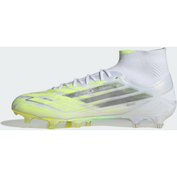 Adidas F50 Sparkfusion Elite Mid Cut Firm Ground / Artificial Ground Fotbollsskor För Damer - CLOUD WHITE / IRON METALLIC / HI-RES YELLOW Standard Small1x1