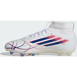 Adidas F50 Sparkfusion League Mid Cut Firm Ground / Artificial Ground-fotbollsskor För Barn - CLOUD WHITE / ROYAL BLUE / LUCID RED Standard Small1x1