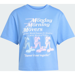 Adidas Lesmills Movers Graphic T-shirt - BLUE FUSION Standard Small1x1
