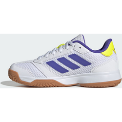 Adidas Ligra 8 Indoor Skor - CLOUD WHITE / SOLAR PURPLE / SOLAR LEMON Standard Small1x1
