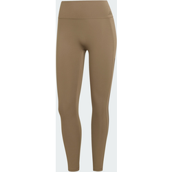 Adidas Optime Workout 3-stripes 7/8 Leggings - KHAKI SIX Standard Small1x1