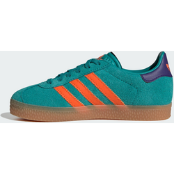 Adidas Originals Gazelle Comfort Closure Elastic Lace Skor Barn - PURE TEAL / IMPACT ORANGE / COLLEGIATE PURPLE Standard Small1x1