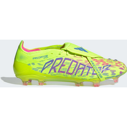 Adidas Predator Elite Fold-over Tongue Firm Ground Fotbollsskor - LUCID LEMON / LUCID PINK / BLUE FUSION Standard Small1x1