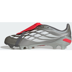 Adidas Predator League Fold-over Tongue Firm Ground Fotbollsskor Barn - IRON METALLIC / ZERO METALIC / LUCID RED Standard Small1x1