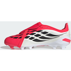 Adidas Predator League Fold-over Tongue Firm Ground Fotbollsskor Barn - LUCID RED / CORE BLACK / CLOUD WHITE Standard Small1x1