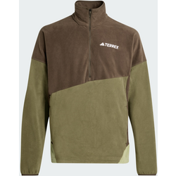 Adidas Terrex Multi Climawarm Fleece Anorak - SHADOW OLIVE / OLIVE STRATA Standard Small1x1