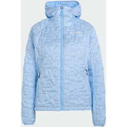Adidas Terrex Xperior Primaloft Loose Fill Insulated Hooded Jacka - GLOW BLUE Standard Small1x1
