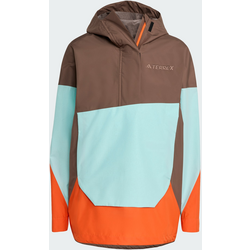 Adidas Terrex Xploric 2.5l Climaproof Anorak - EARTH STRATA / SEMI FLASH AQUA / SEMI IMPACT ORANGE Standard Small1x1