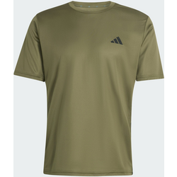 Adidas Workout Essentials Base 3-stripes T-shirt - OLIVE STRATA / BLACK Standard Small1x1