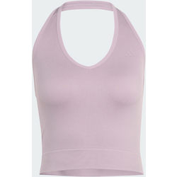 Adidas Workout Essentials Knit Halterneck T-shirt - PRELOVED FIG Standard Small1x1