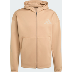 Adidas Z.n.e. Full-zip Hooded Träningsjacka - WARM SANDSTONE / CLAY BROWN Standard Small1x1