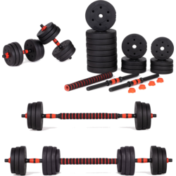 951233101101 NORTHIX Adjustable Dumbbells 2x 15kg Barbell Set 30kg Bar  Standard Small1x1