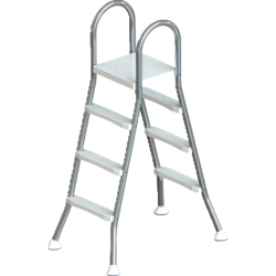 949362101101 AZURO Azuro De Luxe Stainless Steel Ladder "a" - For Pool Up To 1.20m Height  Standard Small1x1