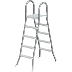 949347101101 AZURO Azuro De Luxe Stainless Steel Ladder "a" - For Pool Up To 1.40m Height  Standard Small1x1