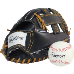 947776101101 SUNSPORT Baseball Glove And Ball  Standard Small1x1