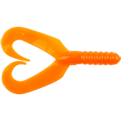 Big Bite Baits Twin Tail Grub Orange 7cm, 10-pack