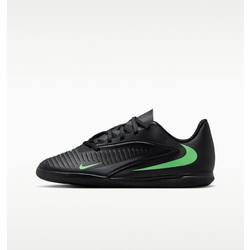 Big Kids' Indoor/court Soccer Shoes Jr. Phantom 6 Low Club - BLACK/BLACK/ILLUSION GREEN Standard Small1x1