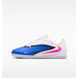 Big Kids' Indoor/court Soccer Shoes Jr. Phantom 6 Low Club - RACER BLUE/WHITE/PINK BLAST Standard Small1x1