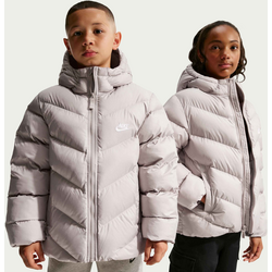 Big Kids' Therma-fit Loose-fit Puffer Jacket Sportswear All Day Play - MOON PARTICLE/WHITE Standard Small1x1