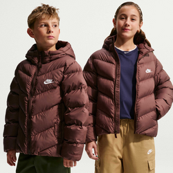 Big Kids' Therma-fit Loose-fit Puffer Jacket Sportswear All Day Play - MYSTIC DATES/WHITE Standard Small1x1