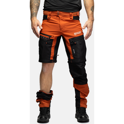 Bn005 Zip Off Outdoor Pants Men - ORANGE Standard Small1x1