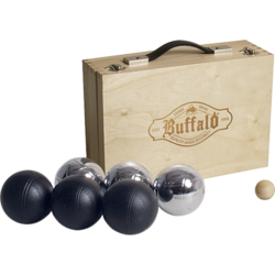 927627101101 BUFFALO Boules Set Powder Coated In Wooden Box  Standard Small1x1