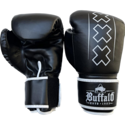 Buffalo Outrage Boxing Gloves Black And White 10oz