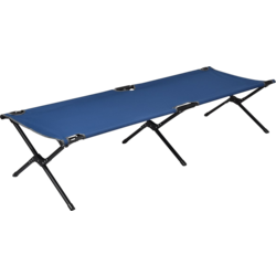 955145101101 B2X Camp Bed, Camping Bed, Metal Frame, Foldable Folding Bed, Loads Up To 135 Kg, 190 X 67 X 42 Cm, Blue  Standard Small1x1