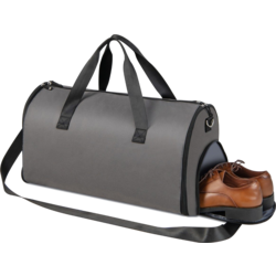 950525101101 B2X Carry-on Bag With Shoe Compartment  Adjustable Shoulder Strap 2-in-1 Hanging Suit Travel Bag Dark G  Standard Small1x1