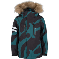 Colden Winter Jacket - DARK TEAL/BLACK Standard Small1x1
