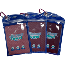 951734101101 B2X Cool Down Towel - Incl. Bag - 3x Pink  Standard Small1x1