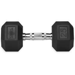 949924101101 SPRI Deluxe Rubber Dumbbell 11,3 Kg / 25 Lb  Standard Small1x1