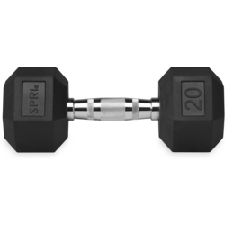949920101101 SPRI Deluxe Rubber Dumbbell 9 Kg / 20 Lb  Standard Small1x1