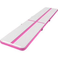 Ecd Germany Inflatable Gymnastics Mat Airtrack 5m, Pink, 10 Cm Thick, Yoga Mat Gym Mat Fitness Mat - PINK Standard Small1x1