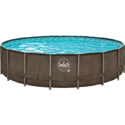 949363101101 SWING Elite - Stone Frame Pool - 4.88 X 1.22 M, Stone Design  Standard Small1x1