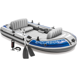 949269101101 INTEX Excursion 4-person Fishing Pontoon With Oars And Pump  Standard Small1x1
