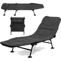950376101101 NORTHIX Folding Camping Bed With Removable Mattress 194 X 66 X 29 Cm Grey  Standard Small1x1