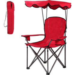955520101101 B2X Folding Fishing Chair With Cup Holder For Patio Beach Camping 96.5 X 67.5 X 130 Cm Red  Standard Small1x1