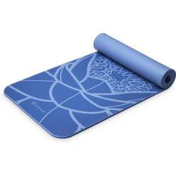 948146101101 GAIAM Gaiam Fitness Mat Lotus Flower Clear Sky 10mm Printed  Standard Small1x1