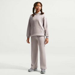 Girls' Open-hem Trousers Sportswear Studio Fleece - MOON PARTICLE/WHITE Standard Small1x1