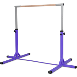 950547101101 B2X Gymnastics Gymnastics Bar, Height-adjustable Gymnastics Bars, Resilient Horizontal Bar, Pink/blue/pu  Standard Small1x1