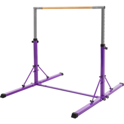 Hauki Gymnastics Bar For Kids, Purple, Adjustable Height 95.5-150 Cm, Foldable Training Bar - LILAC Standard Small1x1